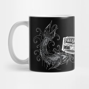 Chinese Fish Freedom Creative Design Mug